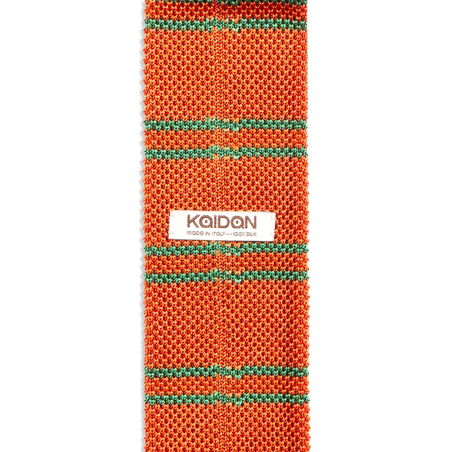 Silk Knit Tie in Carrot