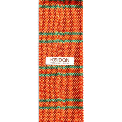 Silk Knit Tie in Carrot