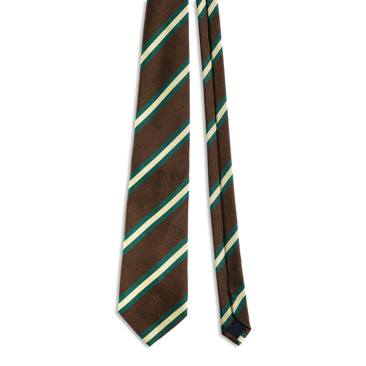 Silk Repp Tie in Duff