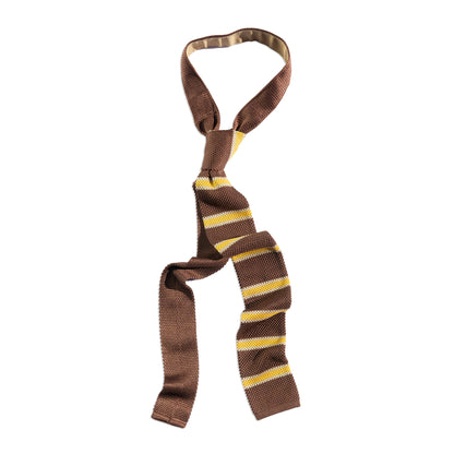 Silk Knit Tie in Friar