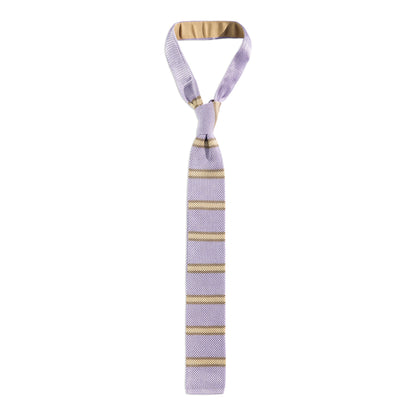 Silk Knit Tie in Halo Halo