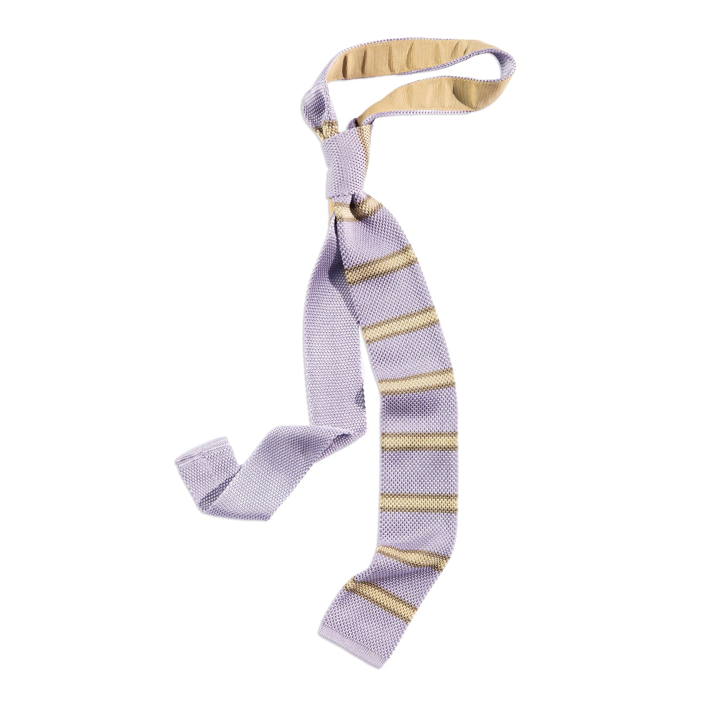 Silk Knit Tie in Halo Halo